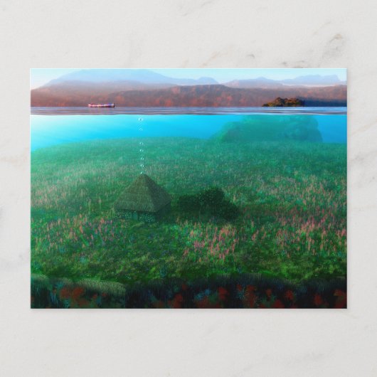 Phantastes: Het Island Cottage Briefkaart (Voorkant)