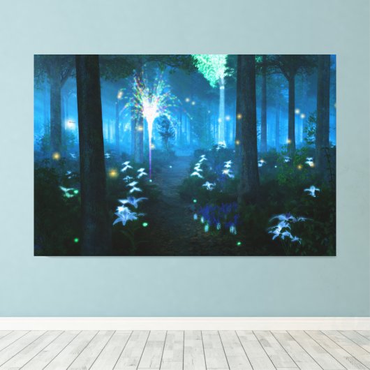 Phantastes: Nacht in Fairy Land Canvas Print (Insitu (Houten vloer))