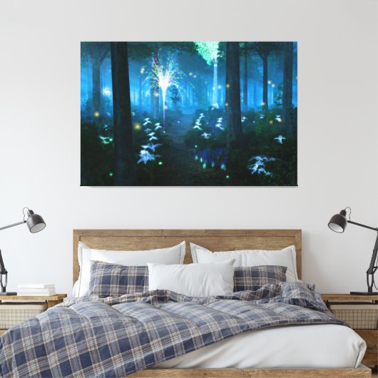 Phantastes: Nacht in Fairy Land Canvas Print (Insitu (Slaapkamer))