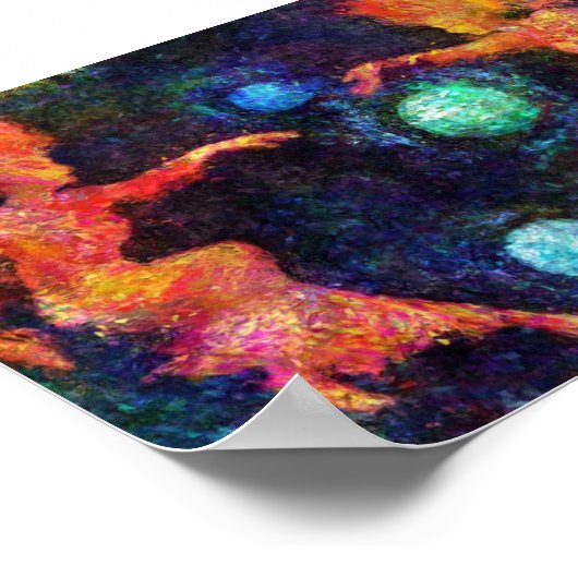 Phantasy Star II Titel Scherm Impressionist Painti Poster (Hoek)