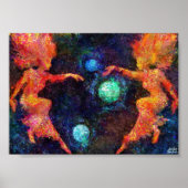 Phantasy Star II Titel Scherm Impressionist Painti Poster (Voorkant)