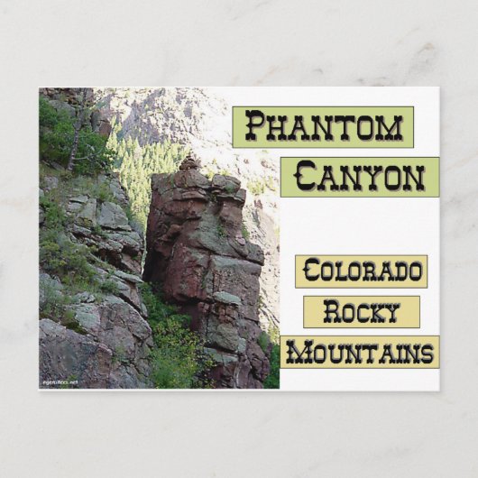 Phantom Canyon Briefkaart (Voorkant)