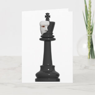 Phantom Chess King Verjaardag Kaart