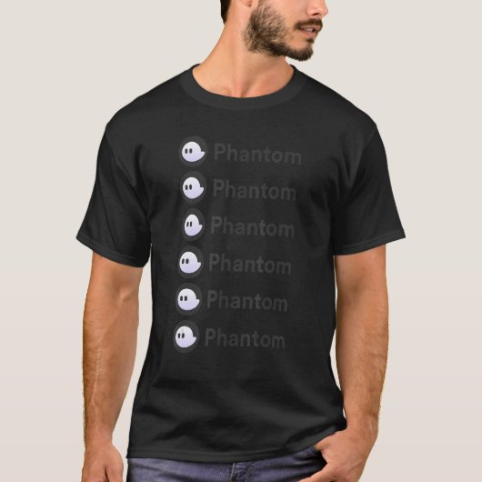 Phantom Crypto en NFT Wallet op het Solana-netwerk T-shirt (Voorkant)