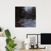 Phantom - donkere en humeurige impressionistische  poster (Thuiskantoor)