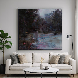 Phantom - donkere en humeurige impressionistische  poster