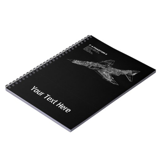 Phantom Fighter Jet (Supersonic Vliegtuig) Pilot Notitieboek (Linkerzijde)