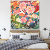 "Phantom Flower Carriage" (Maboroshi Hanaguruma)  Canvas Afdruk (Insitu (Slaapkamer))