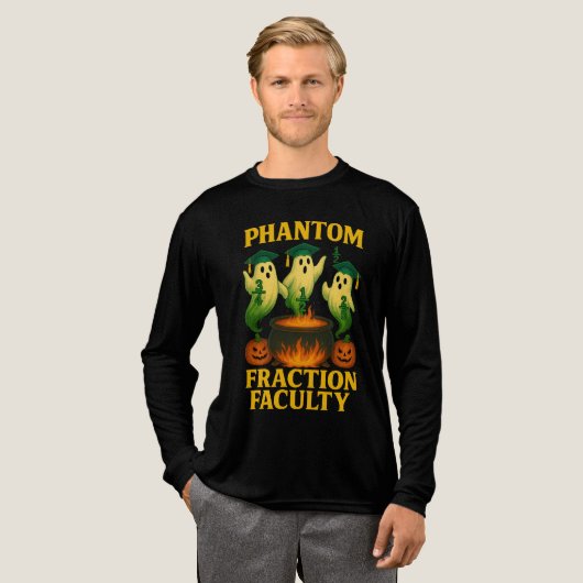 Phantom Fraction Faculty Ghosts Halloween Tri-Blend Shirt (Voorkant)