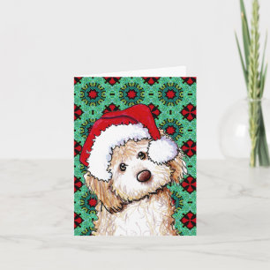 Phantom Goldendoodle Christmas Kaart