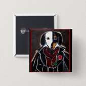 Phantom Knop Vierkante Button 5,1 Cm (Voorkant /achterkant)