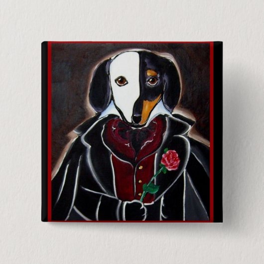 Phantom Knop Vierkante Button 5,1 Cm (Voorkant)