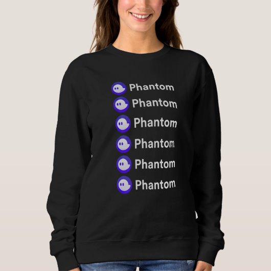 Phantom Nft en Crypto-portemonnee op het Solana-ne Trui (Voorkant)