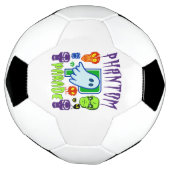 Phantom parade spookachtig spookschedelontwerp voetbal (Gedraaid)