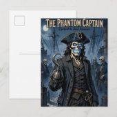 Phantom Pirate Captain Feestdagenkaart (Voorkant / Achterkant)