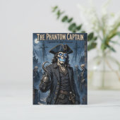 Phantom Pirate Captain Feestdagenkaart (Staand voorkant)