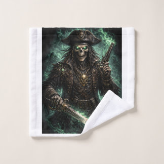 Phantom Pirate Skull – Dark Fantasy Reaper Fleece Bad Handdoek