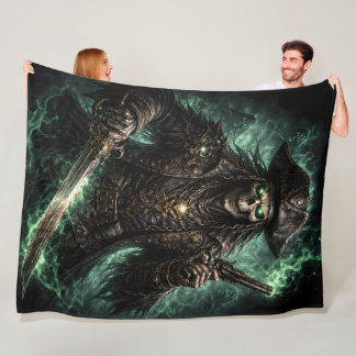 Phantom Pirate Skull – Dark Fantasy Reaper Fleece Deken