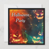 Phantom Pompoenen Halloween Feest Kaart (Voorkant)
