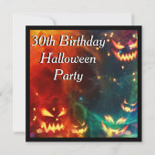 Phantom Pumpkins 30th Birthday Party Kaart (Voorkant)