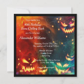 Phantom Pumpkins 40ste verjaardag Kaart (Achterkant)