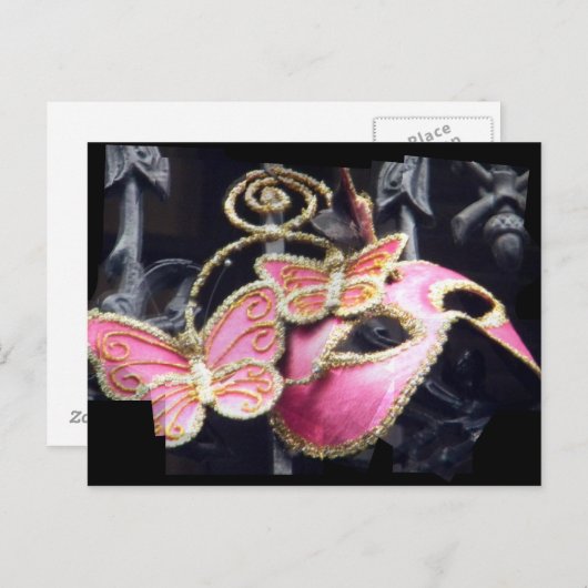 Phantom roze briefkaart (Voorkant / Achterkant)