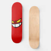 Phantom Smile™ Bold Rood Skateboard Deck (Voorkant)