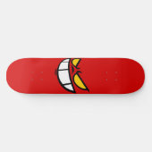 Phantom Smile™ Bold Rood Skateboard Deck (Horizontaal)