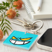 Phantom Smile™ merk Sky Square-sleutelhanger Sleutelhanger (Voorkant Rechts)