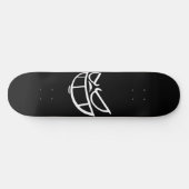 Phantom Smile™ Skateboard Deck Zwart & Wit (Horizontaal)
