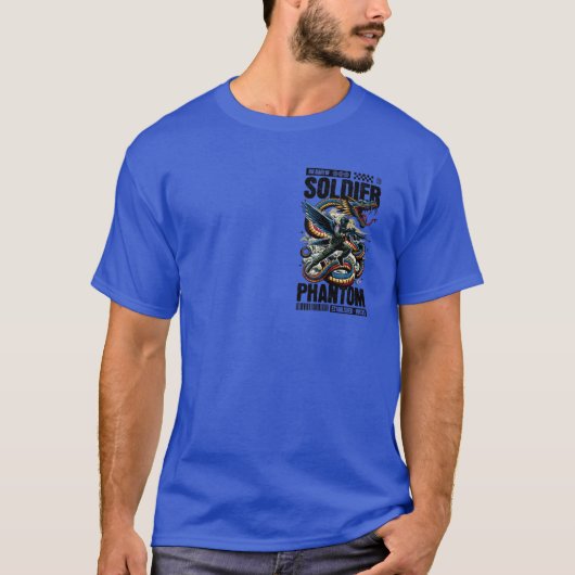 Phantom Soldier Winged Warrior T-Shirt – Epische D (Voorkant)