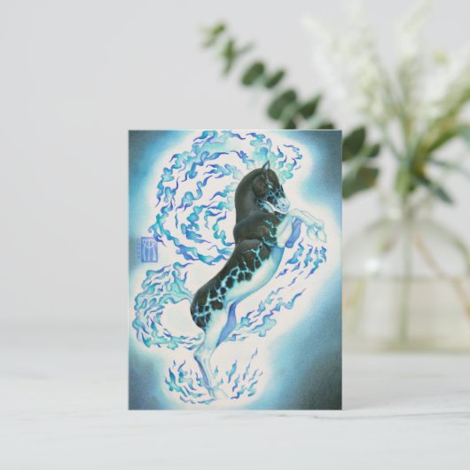 Phantom Steed Briefkaart (Staand voorkant)