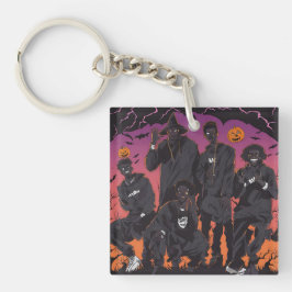Phantoms & Fades Black Halloween Sleutelhanger