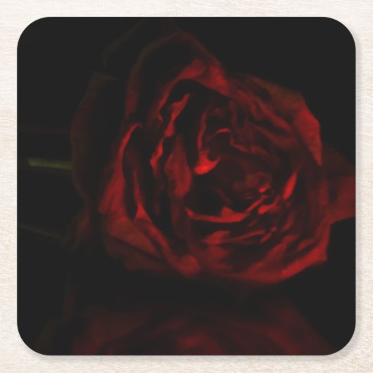 Phantom's stervende roos kartonnen onderzetters (Voorkant)