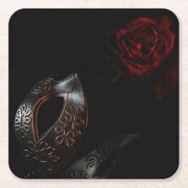 Phantom's stervende roos kartonnen onderzetters