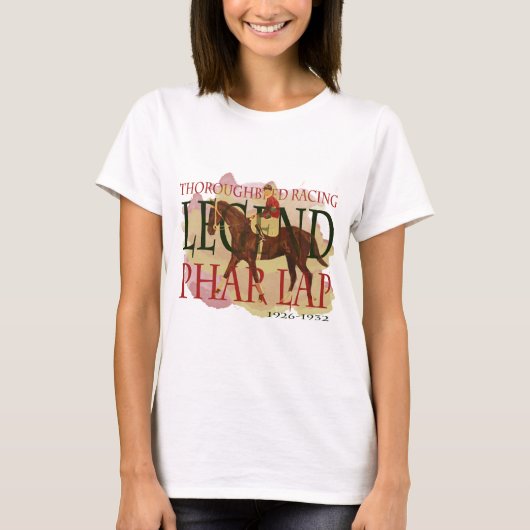 Phar Lap - Thoroughbred Horse Racing Legend T-shirt (Voorkant)