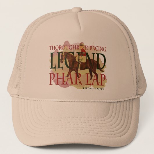 Phar Lap - Thoroughbred Horse Racing Legend Trucker Pet (Voorkant)