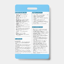 Pharamcolgy Quick Reference Badge