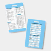 Pharamcologie Snelzoek Badge (Voor- en achterkant)