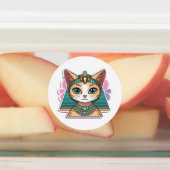 Pharaoh Cat Mandala Cactus Sticker (Aangebracht)