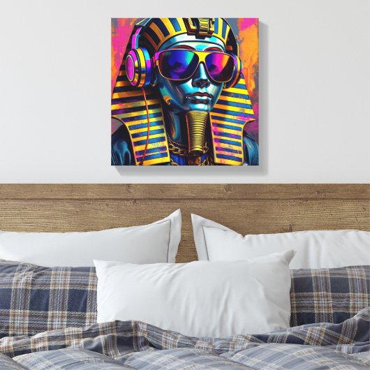PHARAOH COOL 2 CANVAS AFDRUK (Insitu (Slaapkamer))