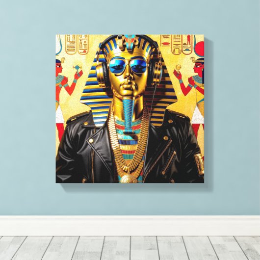 PHARAOH COOL 4 CANVAS AFDRUK (Insitu (Houten vloer))
