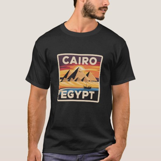 Pharaoh Cultuur Reisontwerp T-shirt (Voorkant)