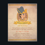 Pharaoh Egyptische Thlek Kids Birthday Party Kaart<br><div class="desc">Heb een gedenkwaardig verjaardagsfeest voor de jongen met een mysterieus oud Egyptisch verjaardagsfeest! Deze uitnodiging is een grote match voor zo'n themed feest met zijn uitnodiging die ontworpen is om eruit te zien als een oude rol met de grijze en grittige textuureffecten. De illustratie heeft een jonge farao jongen die...</div>