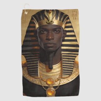 Pharaoh Energy — Ancient African King Modern Art Golfhanddoek