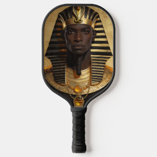 Pharaoh Energy — Ancient African King Modern Art Pickleball Paddle