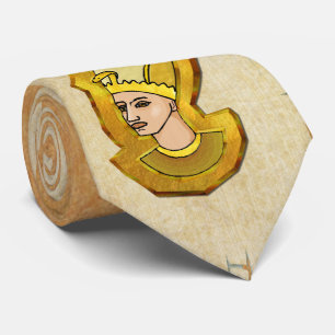 Pharaoh Hieroglyphics Egyptian Folk Art Stropdas