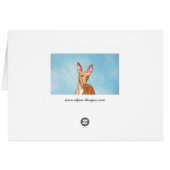 Pharaoh Hond Painting - Cute Original Dog Art (Achterkant Horizontaal)