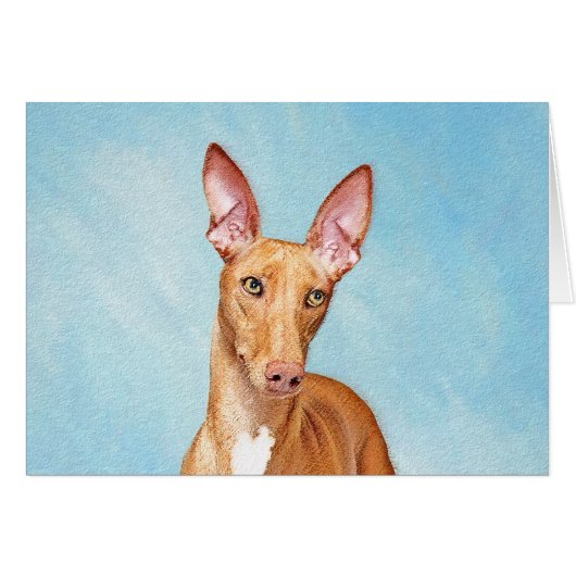 Pharaoh Hond Painting - Cute Original Dog Art (Voorkant Horizontaal)