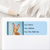 Pharaoh Hond Painting - Cute Original Dog Art Etiket (Insitu)